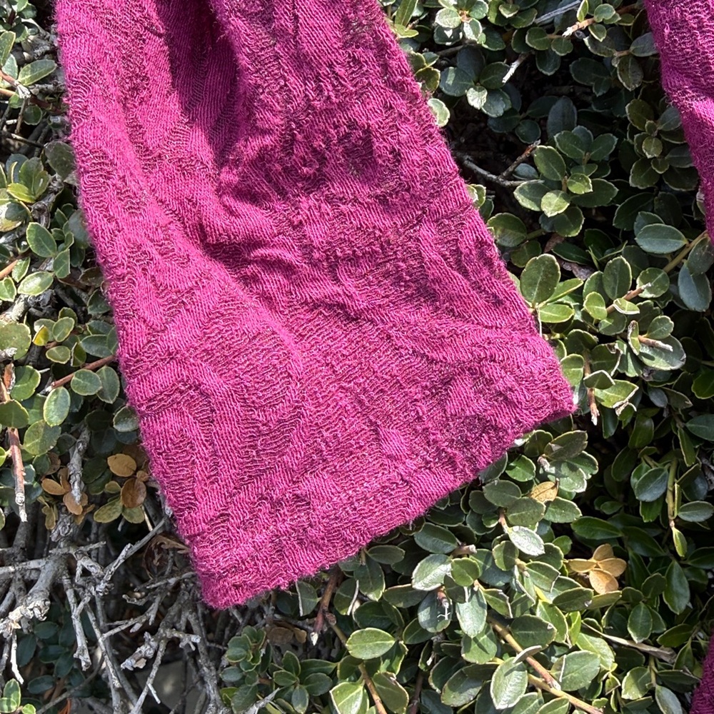 Free People magenta dress with attached slip - Picture 3 of 15